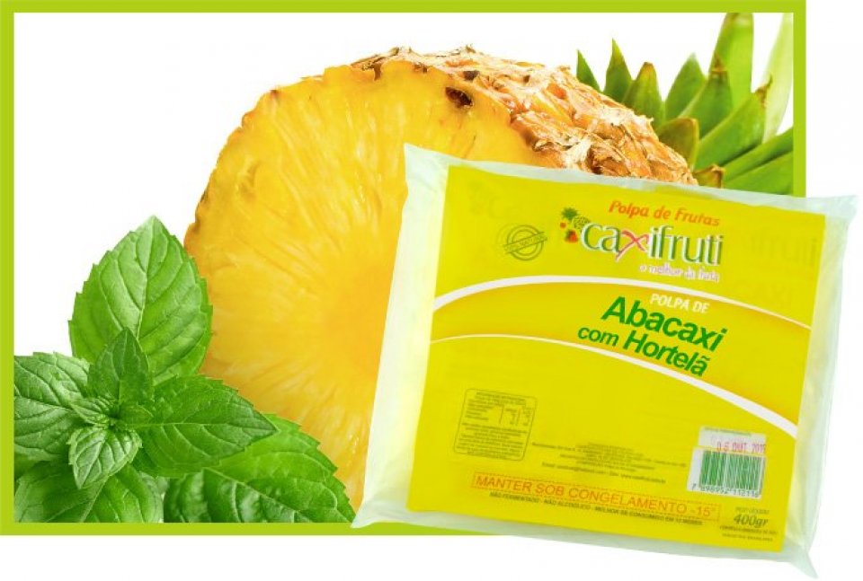 Polpa de Abacaxi com Hortelã